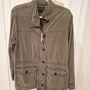 Lucky Brand Womans Olive Color Utility Jacket